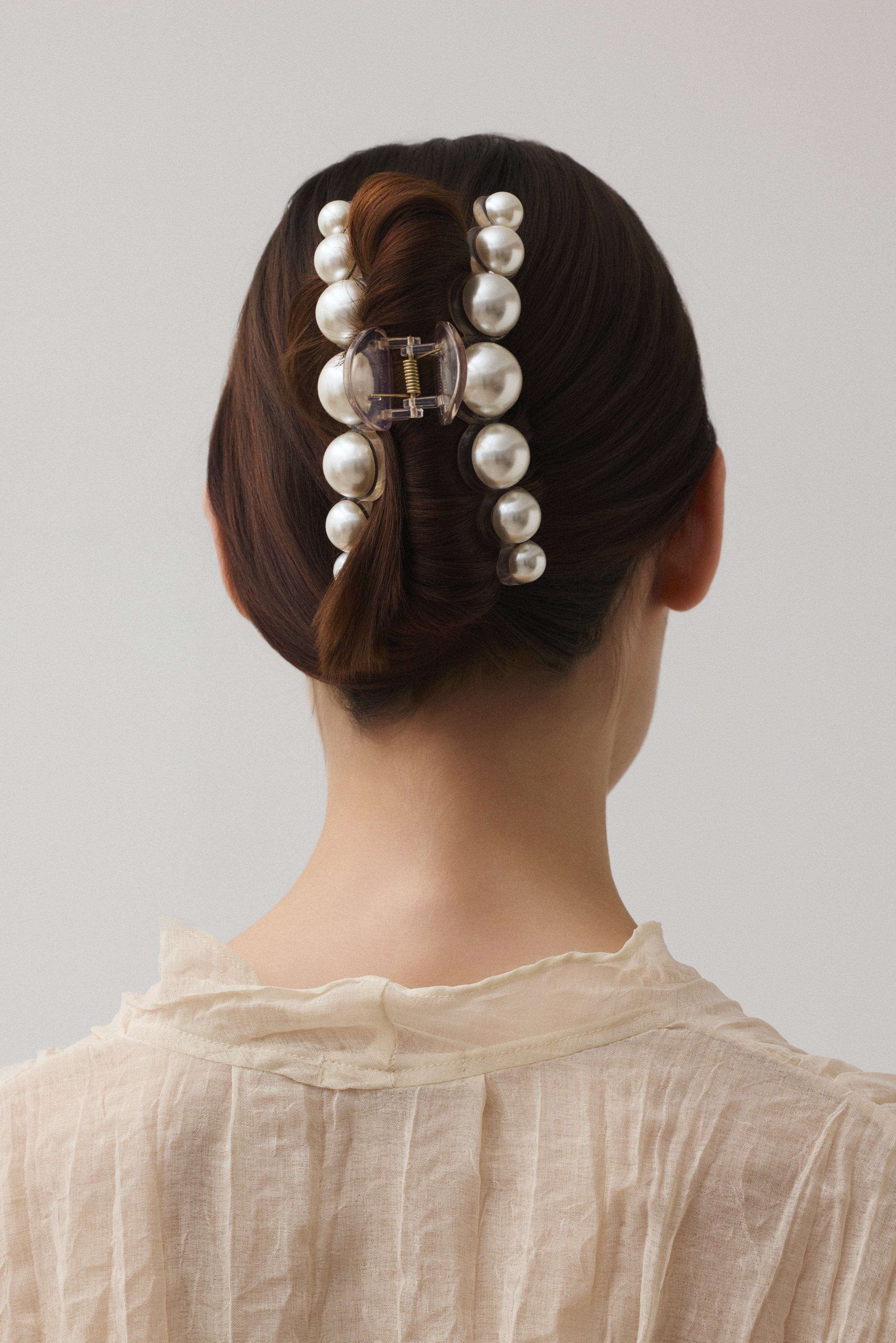 HAIRSTAR パールヘアクリップBK