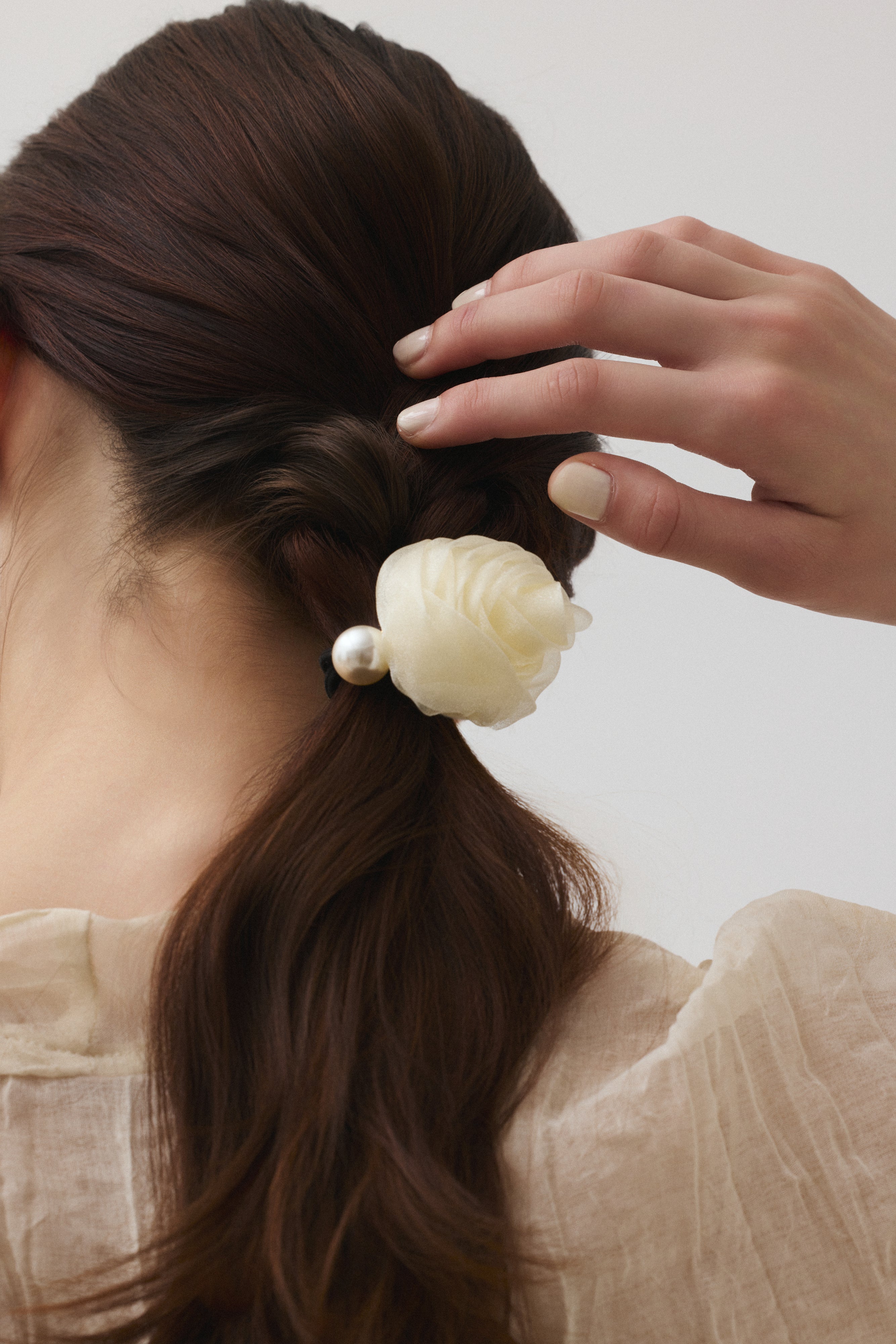 HAIRSTAR ローズヘアゴム BK